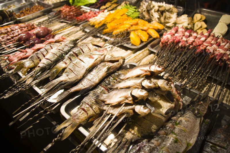 Urumqi, Xinjiang, Night Bazaar,
