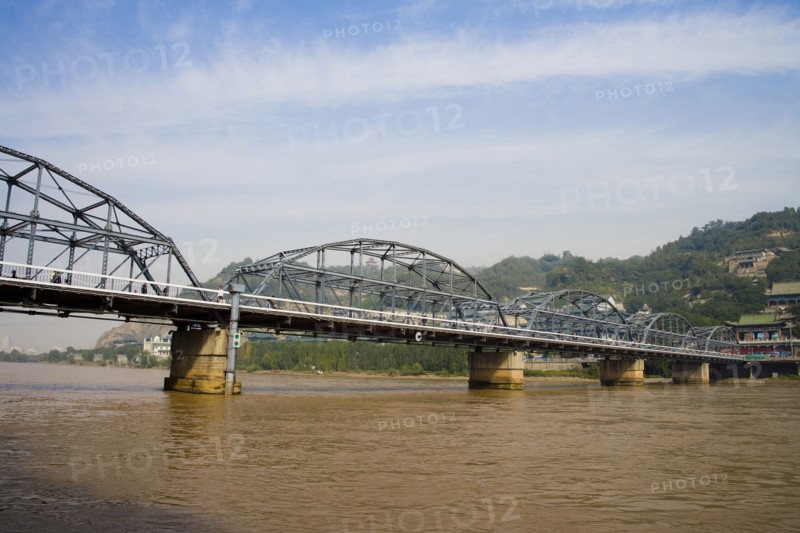 Gansu Province, Gansu, Lanzhou, Huanghe Iron Bridge,