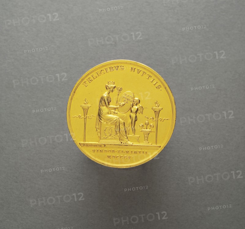 Médaille frappée à l'occasion du mariage de Napoléon 1er et Marie-Louise (2 avril 1810)
