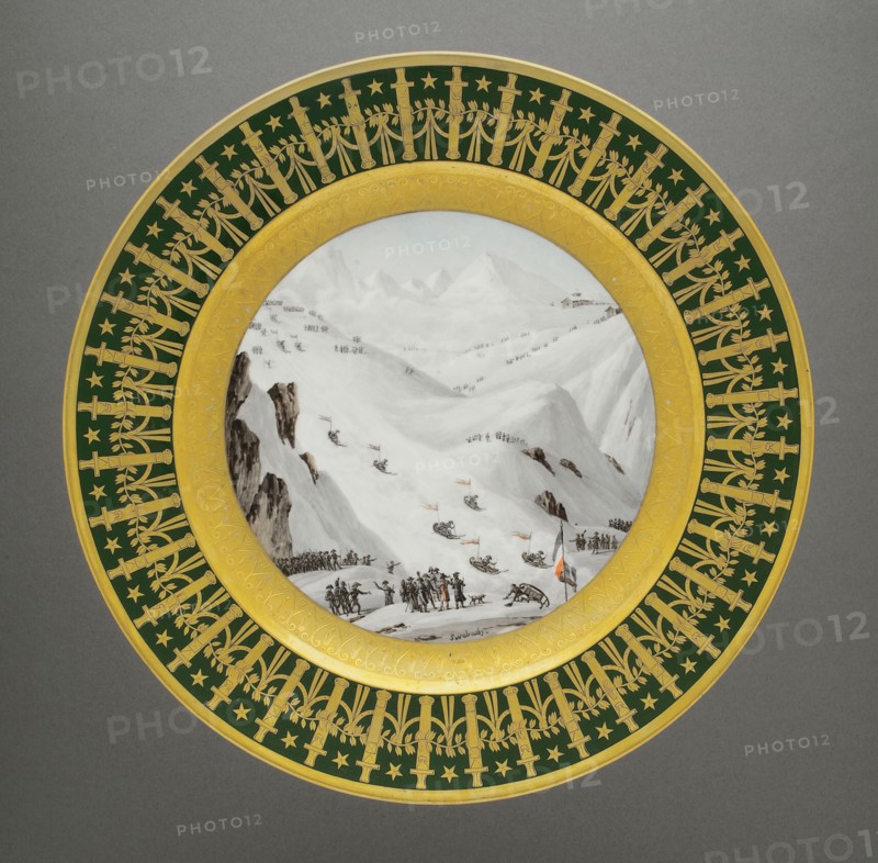 Dessert plate from the Quartiers Généraux crockery set
