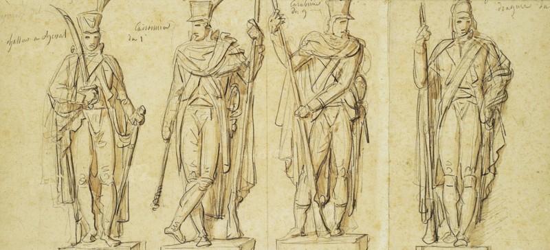 Meynier, Statue studies for the Arc de Triomphe du Carrousel