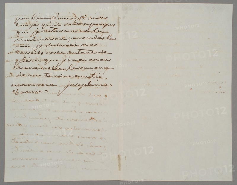 Letter from Joséphine to Alexander II of Russia