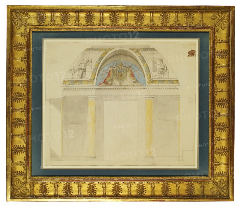 Gérard, Design for the decoration of the throne site at theTuileries Palace