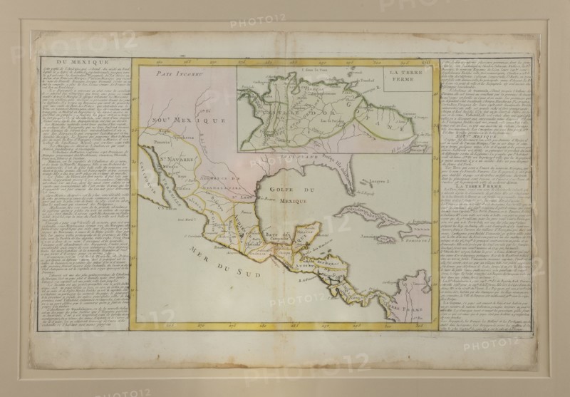 Carte du Mexique ayant appartenu à Bonaparte