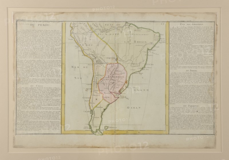 Map of Peru that belonged to Bonaparte