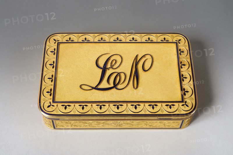 Boite de présentation royale au chiffre de Louis Napoléon Bonaparte,