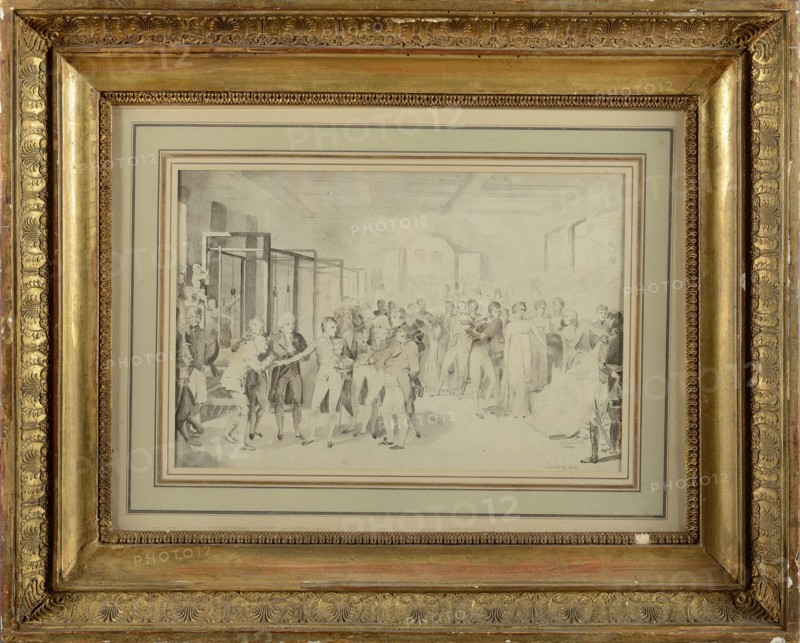 Isabey, Bonaparte visite la manufacture des frères Sévène à Rouen
