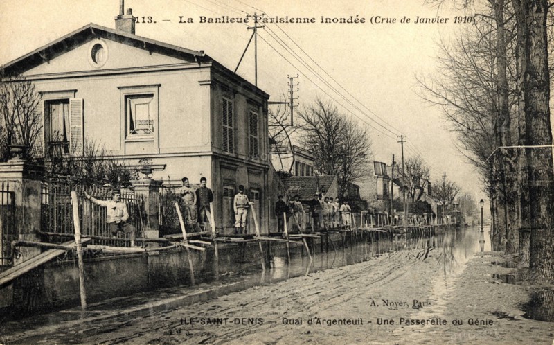 Ile-Saint-Denis,
Inondations