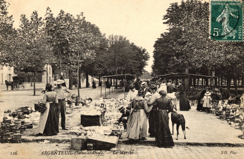 Argenteuil,
Marché