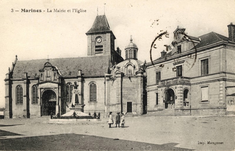 Marines,
Town hall and church