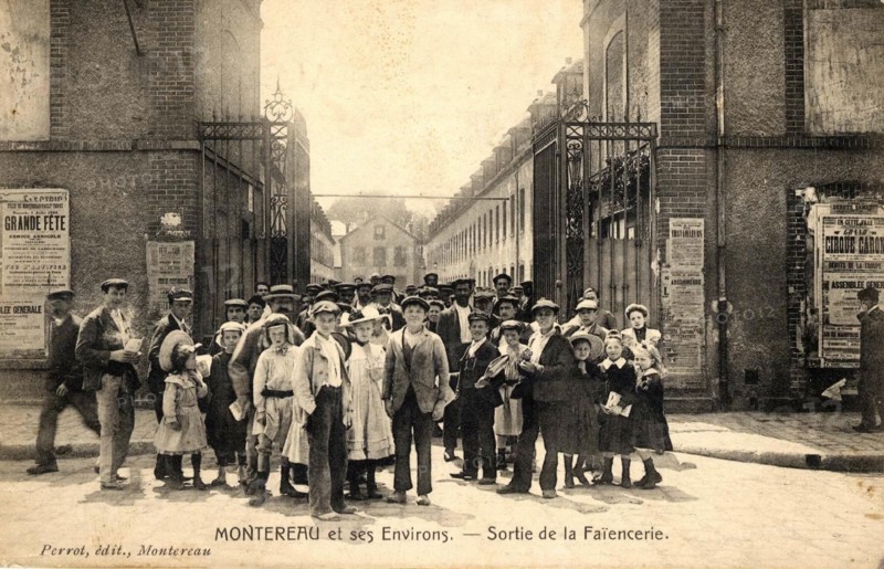 MONTEREAU-FAULT-YONNE,
Sortie de la faïencerie