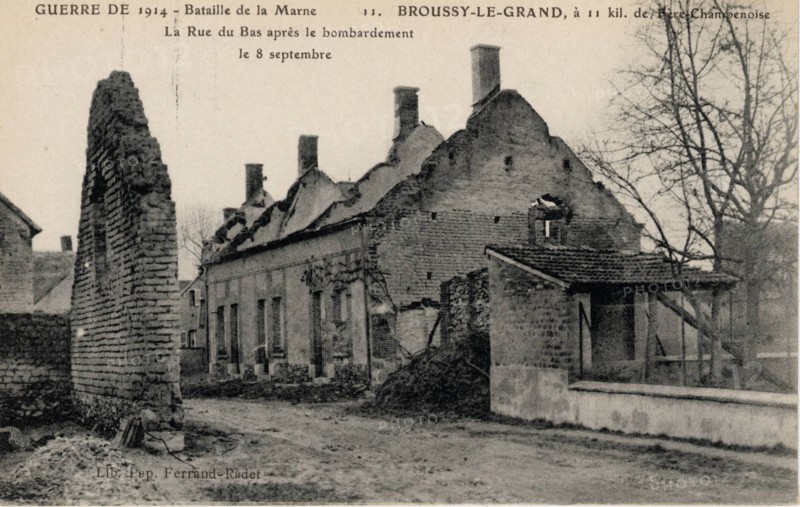 Broussy-le-Grand, in 1914