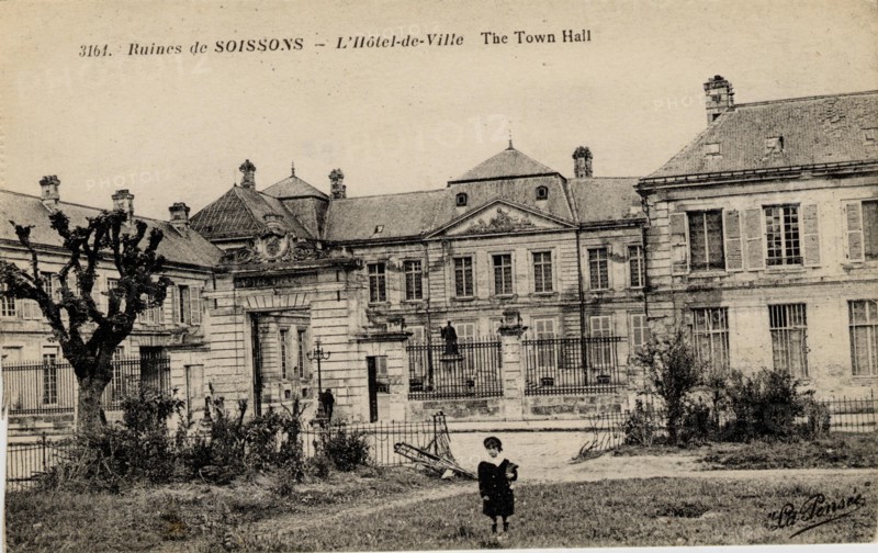 Soissons. Destructions caused by the World War I