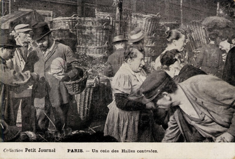 Paris, commerçants des Halles