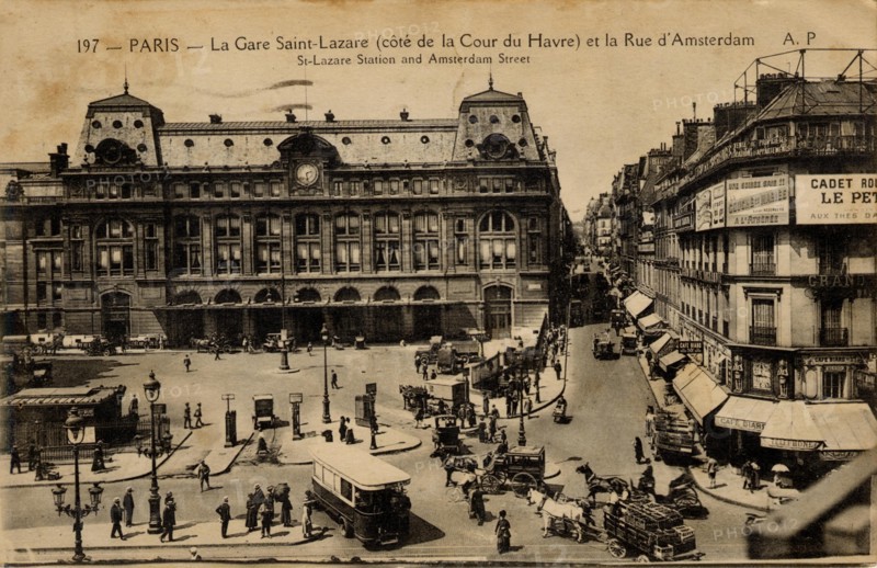 Paris, la gare Saint-Lazare