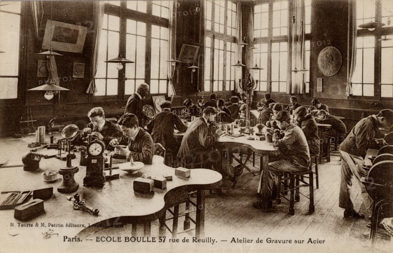 Paris, students from the Ecole Boulle