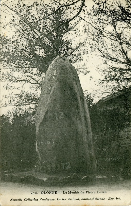 Olonne-sur-Mer, menhir de Pierre Levée