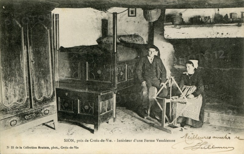 Sion, intérieur d'une ferme vendéenne