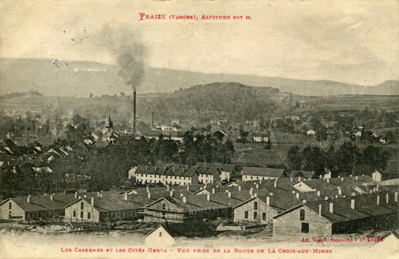Fraize, the Gerva barracks and housing estates