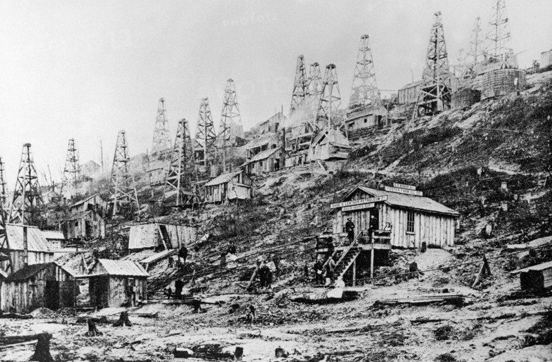 First oil wells in Pennsylvania