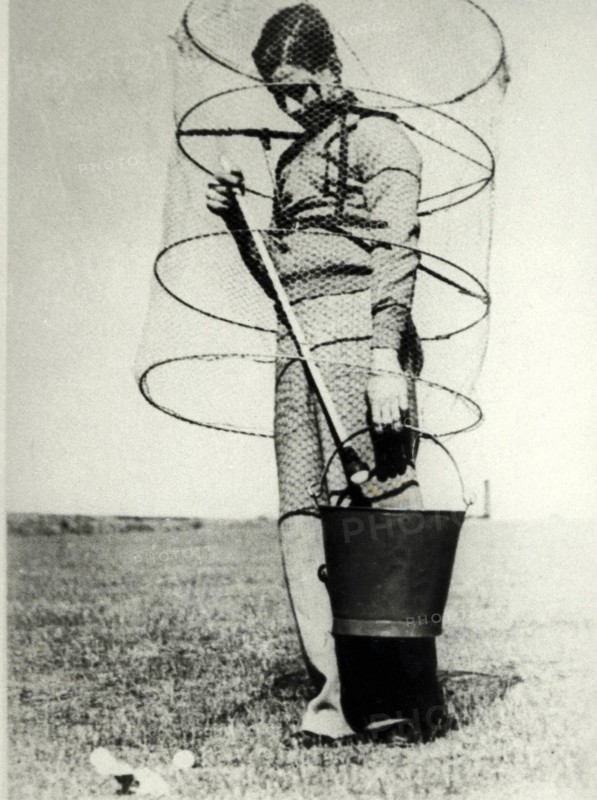 Device to protect against stray golf balls