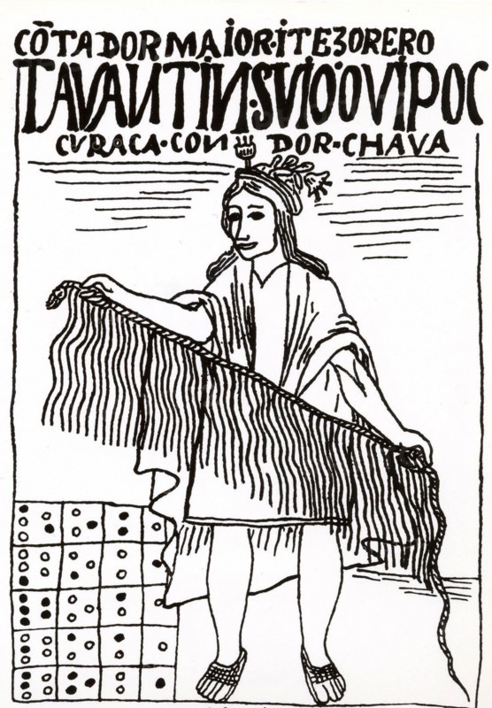 How to handle the "quipu" according to a Peruvian manuscript dating from 1400