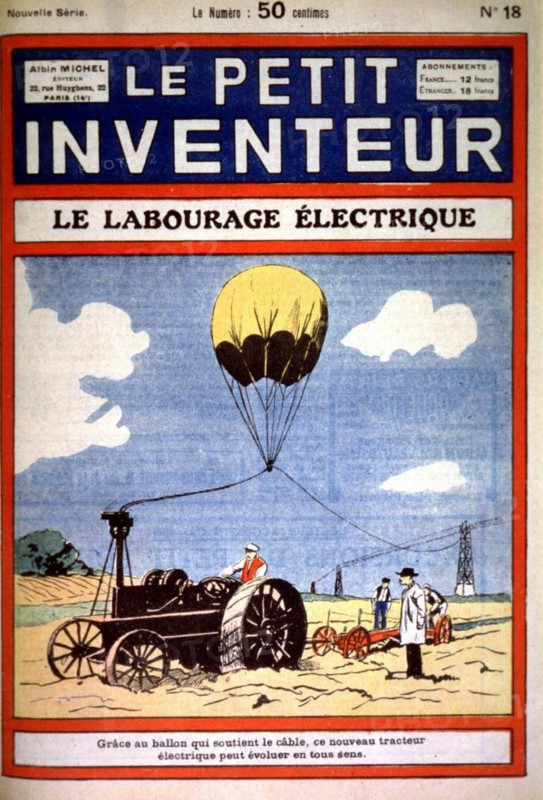 Le Petit Inventeur  magazine: electric plowing