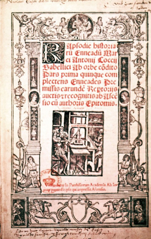 Manuscrit : Rhapsodie des Ennéades de l'histoire