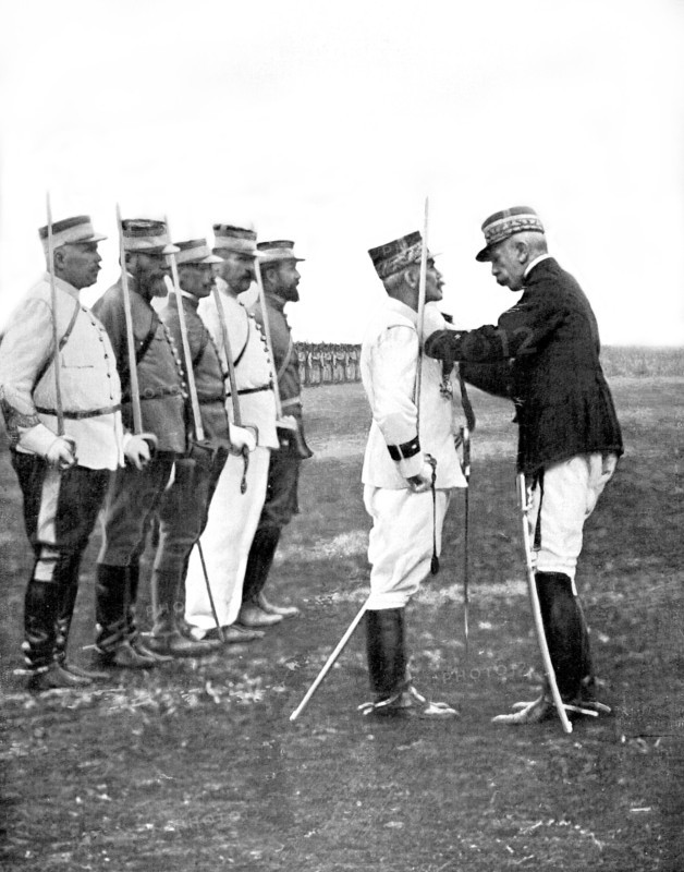 General Brulard is made Commander of the Legion of Honour by General Lyautey