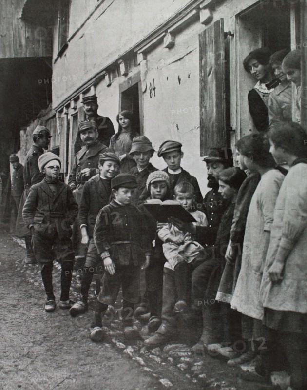 World War I. Lesson of French to the Alsatian pupils