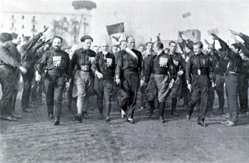 Gathering of fascist militias in Naples