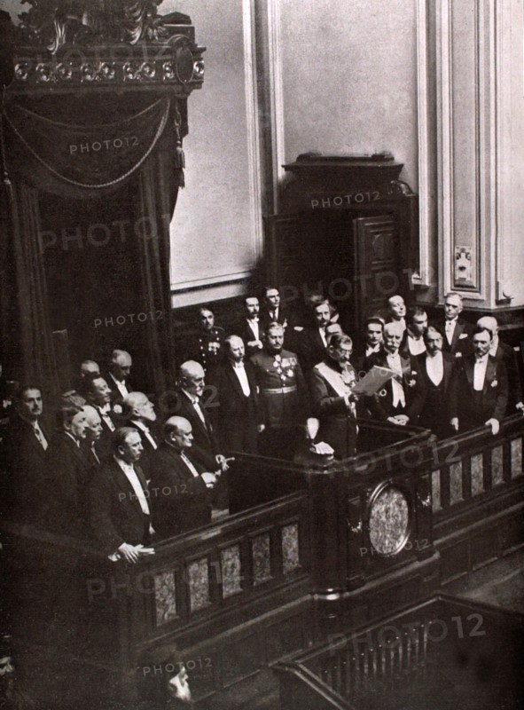 Opening of the Rumanian Parliament in Bucarest
