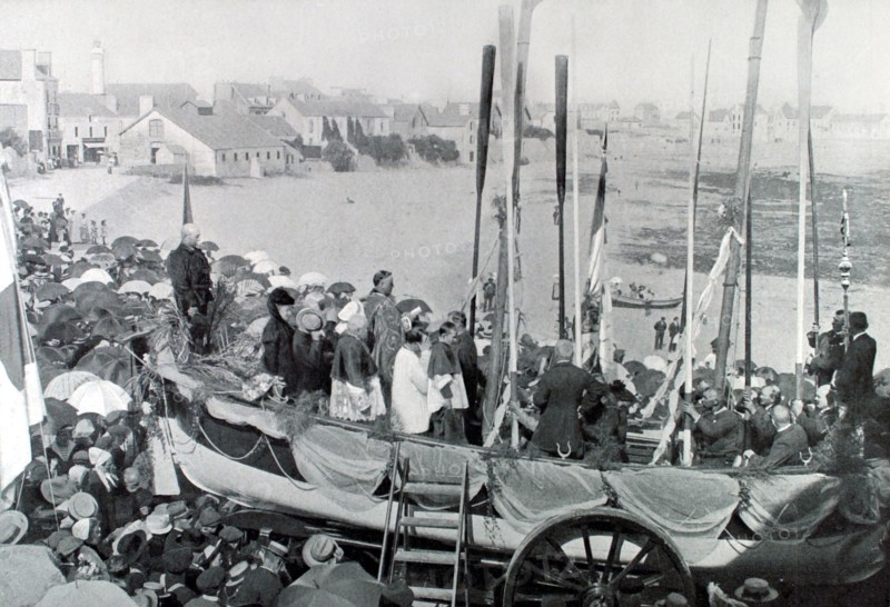 Baptême d'un bateau de sauvetage à Quiberon (1906)