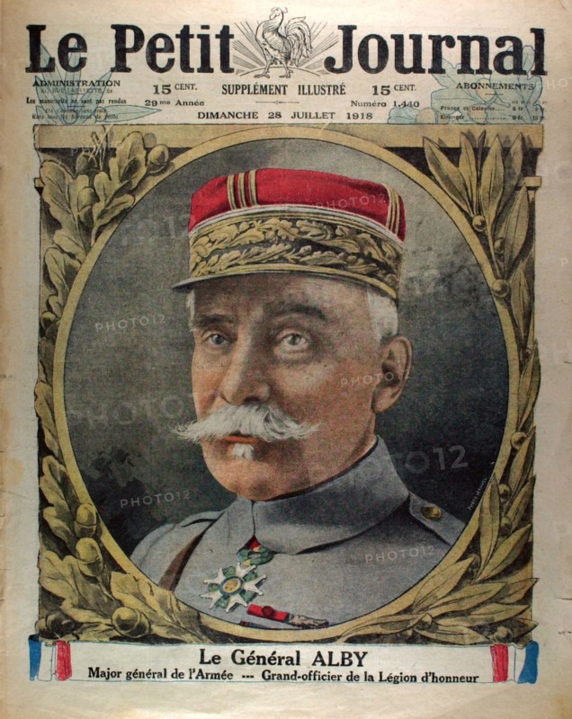 General Alby, Major General of the Army, Grand Officer of the Legion of Honour (1918)