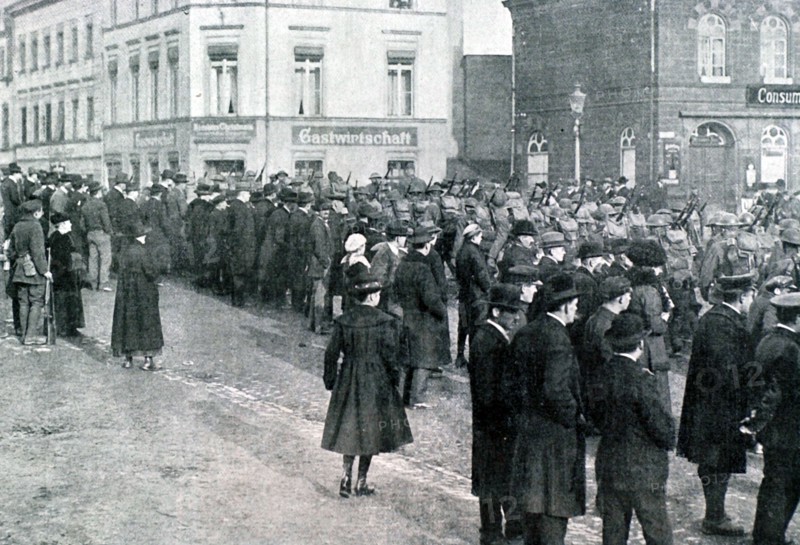 Première Guerre Mondiale. Occupation de l'Allemagne (1er Décembre 1918)