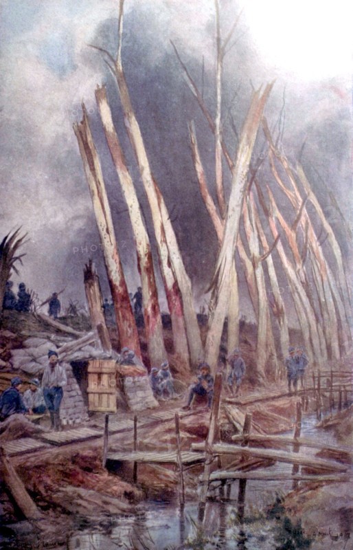 François Flameng, l'Offensive de l'Yser