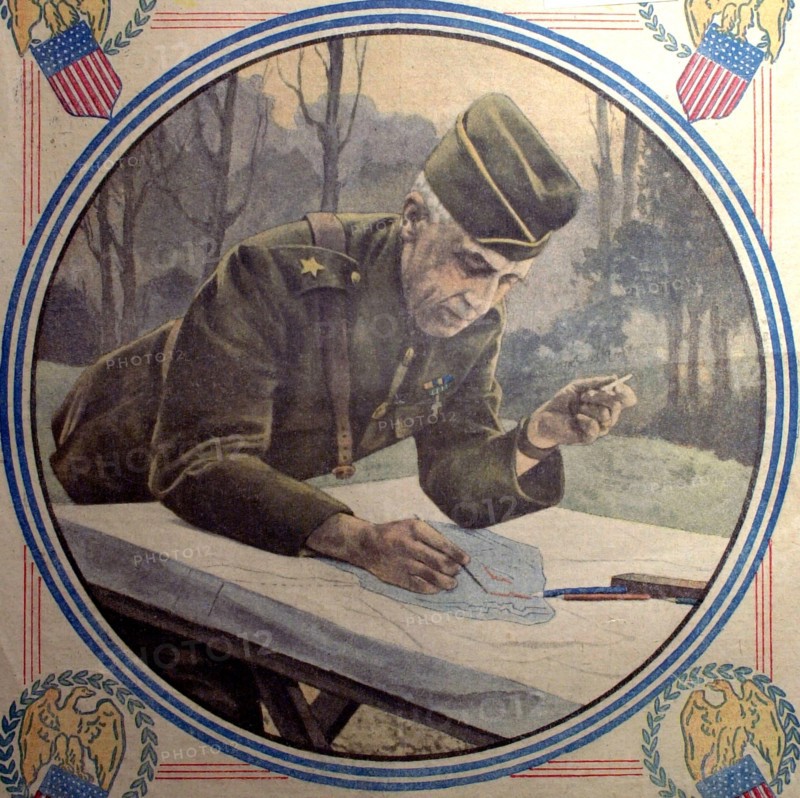 World War I. General Doyan, commander of the U.S. Marine Corps, in "Le Petit Journal" of September 22, 1918.