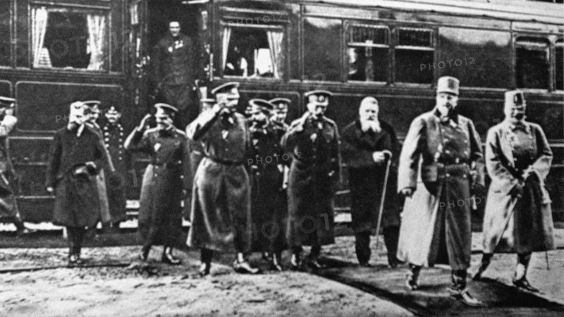 World War I. Arrival of Tsar Ferdinand I of Bulgaria  in Vienna