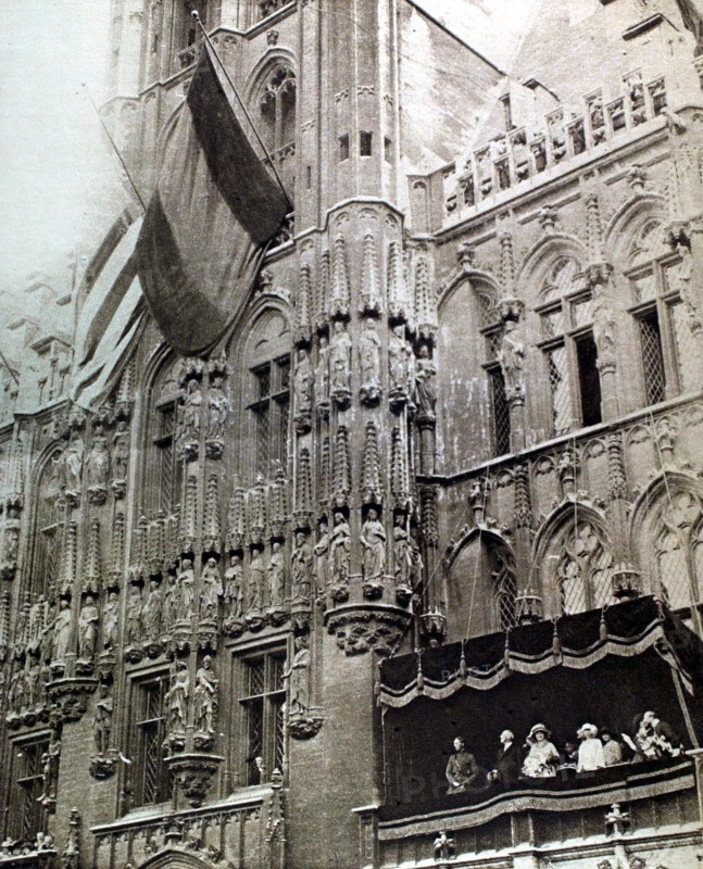 American President Wilson visiting Belgium (1919)