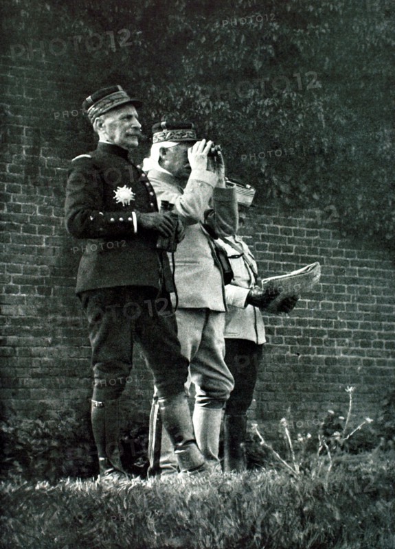 General Foch observing one of the phases of the offensive