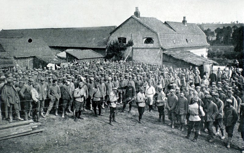 German prisoners-of-war at the camp of Souchez and Le Labyrinthe
