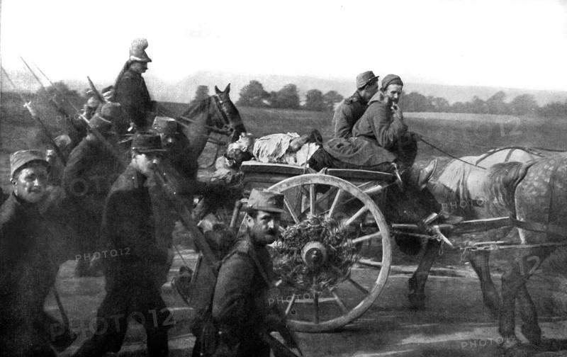 World War I. Transfer of a spy, in the Aisne