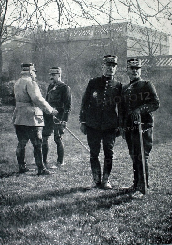 Generals Joffre, Maistre, Foch and De Maud'Huy