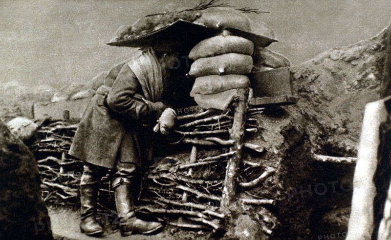Austrian trenches on the Russian front