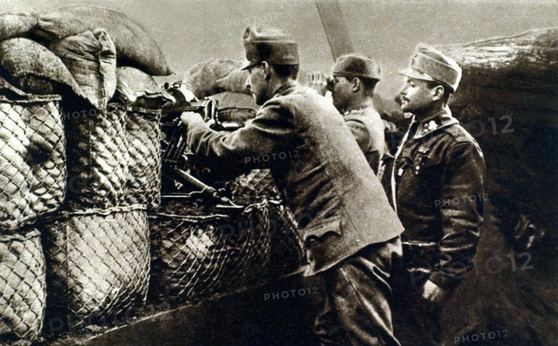 Austrian trenches on the Russian front (1916)