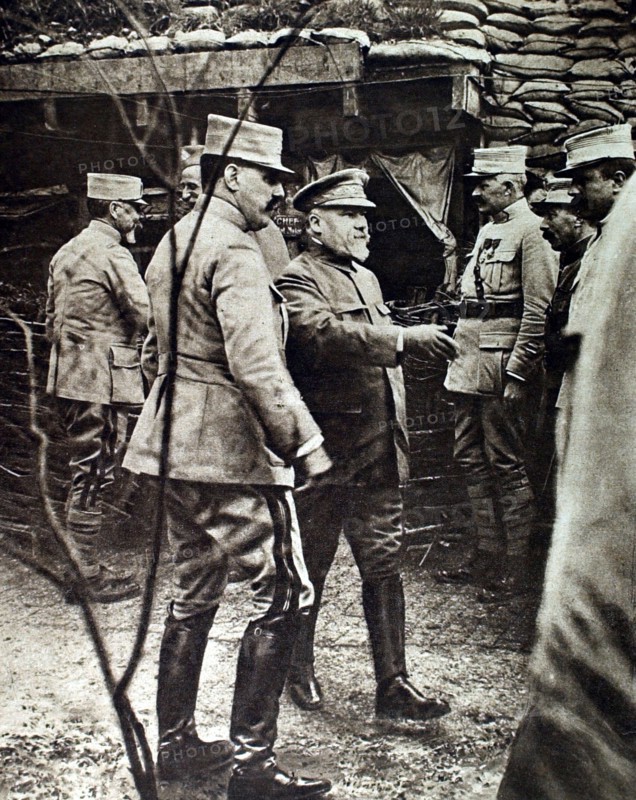 French President Poincare in the Somme
