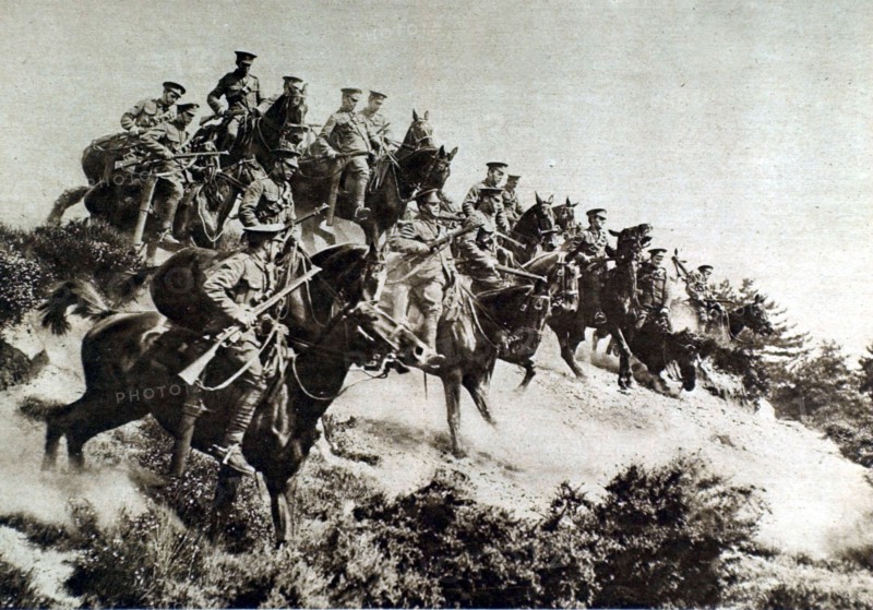 In Picardy, British cavalry training (1916)