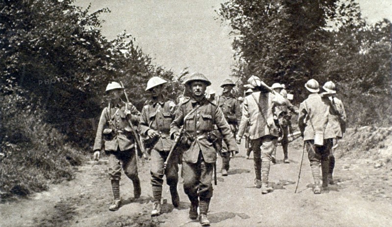 On the Somme front: the trail connecting the allied armies.