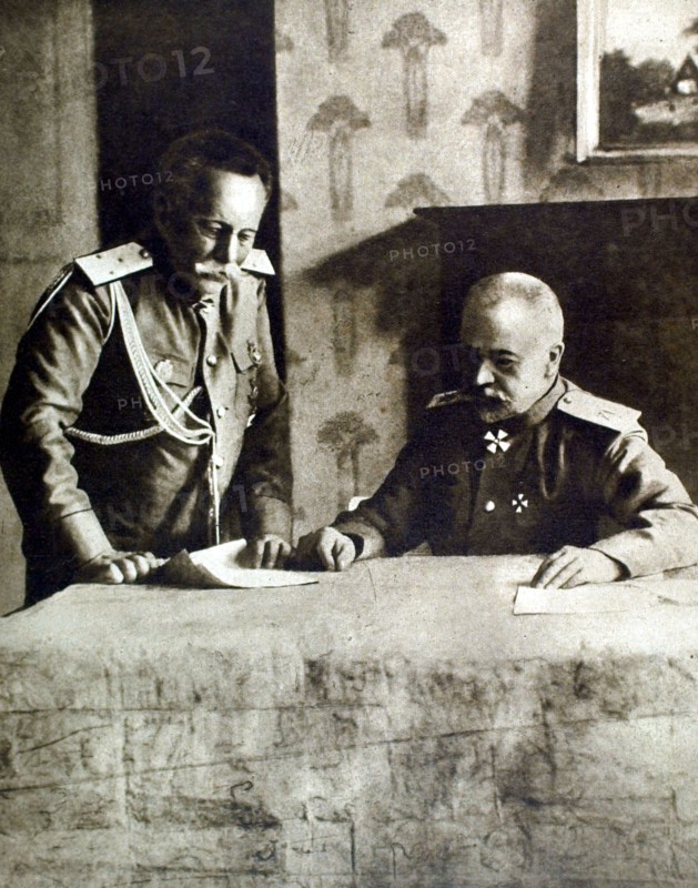 General Sakharov and his chief of staff, 1916