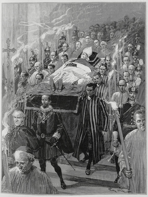 Rome. Funérailles du pape Léon XIII (25 juillet 1903)